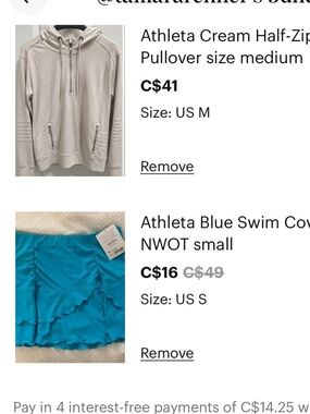 Athleta bundle for Tamara